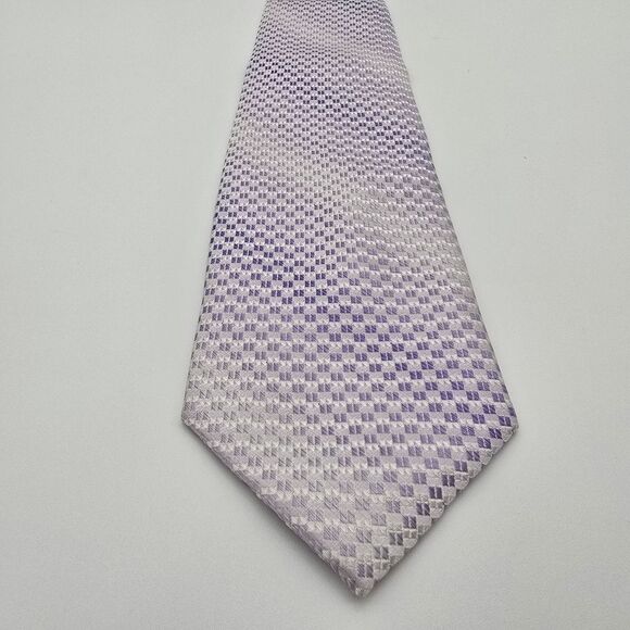 Pierre Cardin Men's Embroidered Silk Tie Lavender 3.75x60 - Picture 2 of 7
